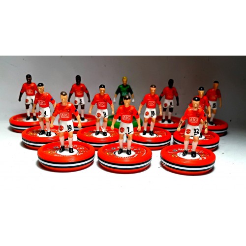 Subbuteo Andrew Table Soccer Manchester United 2007-08 Champions League Winners on WSB Professional bases